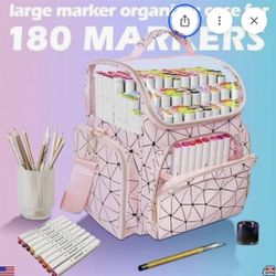 Large Waterproof Organizer Case For Markers & Art