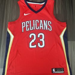 Nike New Orleans Pelicans Anthony Davis #23 Red Swingman Jersey Men’s XL 52
