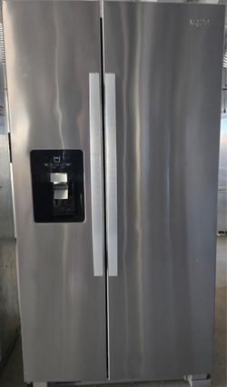 Whirlpool stainless steel side-by-side refrigerator