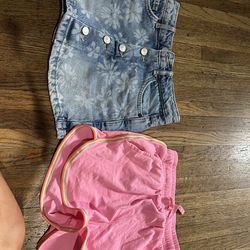 Zara denim skirt and shorts girls bundle