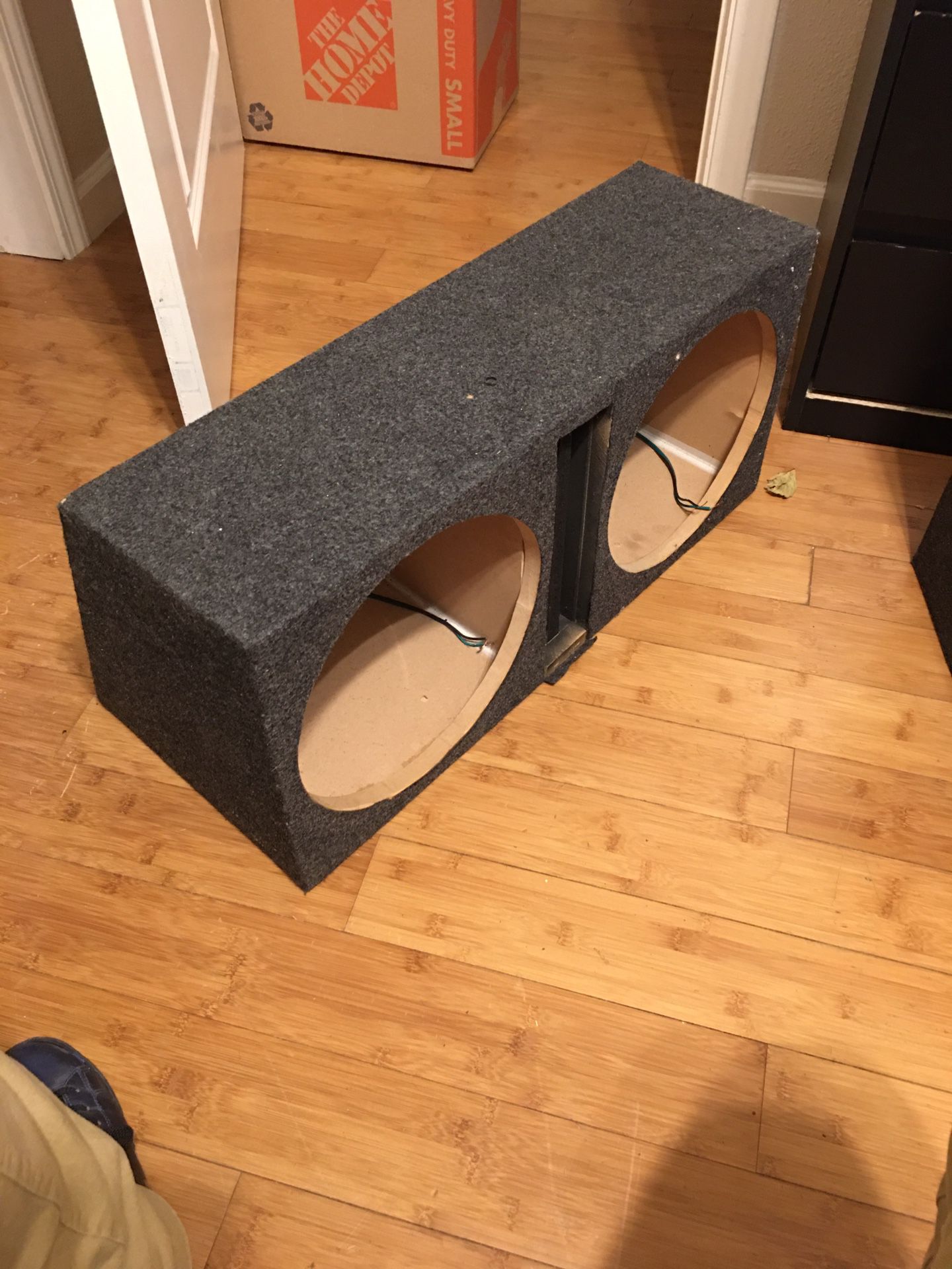 Dual ported subwoofer box for 2 12’s