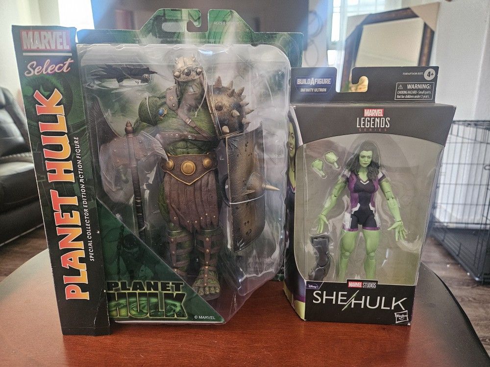 Marvel Select Planet Hulk And Marvel Legends She hulk