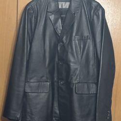 Men’s Genuine Lambskin Leather Blazer/Jacket- XL Tall