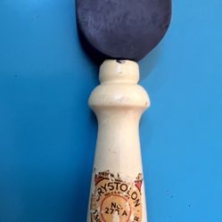 Vintage 1930s Wood Handle Crystolon No. 273 A Knife Sharpener by Norton 