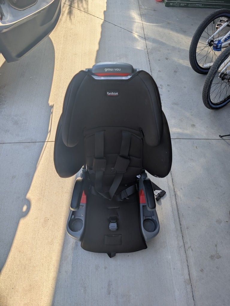 Britax Grow with You ClickTight Harness-2-Booster Car Seat, 2-in-1 High Back Booster, Black Contour