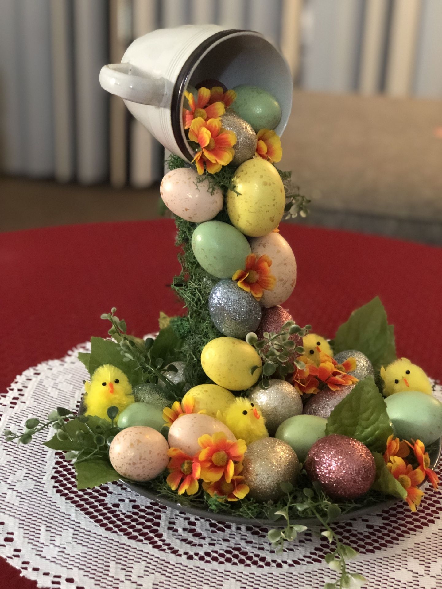 Easter party table decor custom made on order