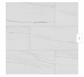 Valeria White 16 in. x 32 in. Matte Porcelain Marble Look Floor and Wall Tile (14.20 sq. ft. /Case)
