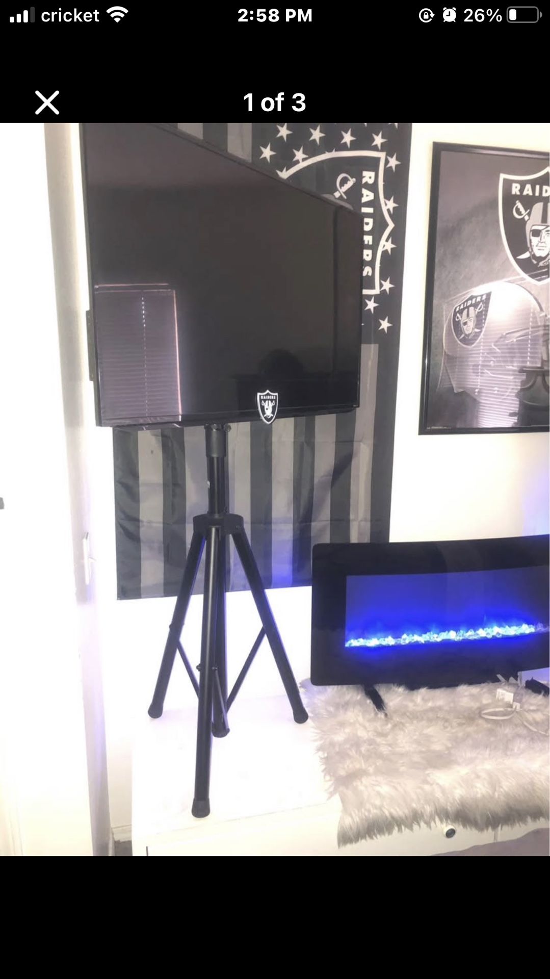 Heavy-Duty Tripod TV Stand