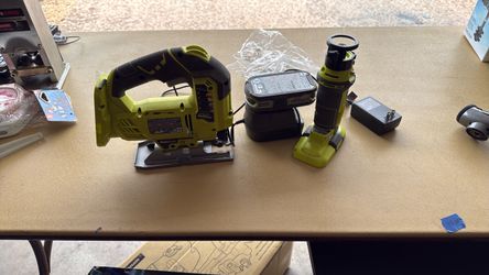 Ryobi 18V Cordless Jigsaw and Rotary Tool Set