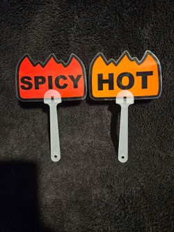 Hot and Spicy Sticker Hand Fans for Rave