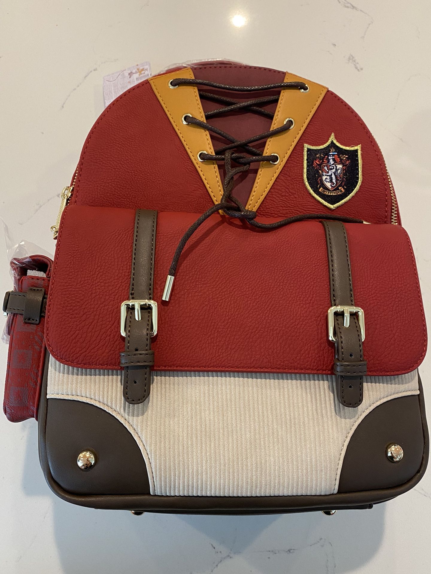 Loungefly Harry Potter Gryffindor Quidditch Mini Backpack NWT
