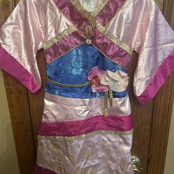 Disney Mulan princess Girls XS 4  Gown Costume halloween Dress Disney trip