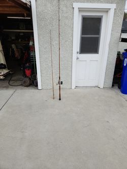 Antique bamboo fishing rods