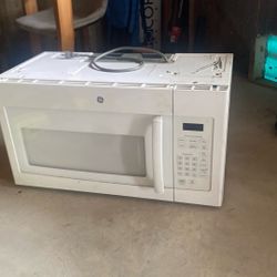 Microwave, Ryobi Cordless Brushless String Trimmer, And Leaf Blower