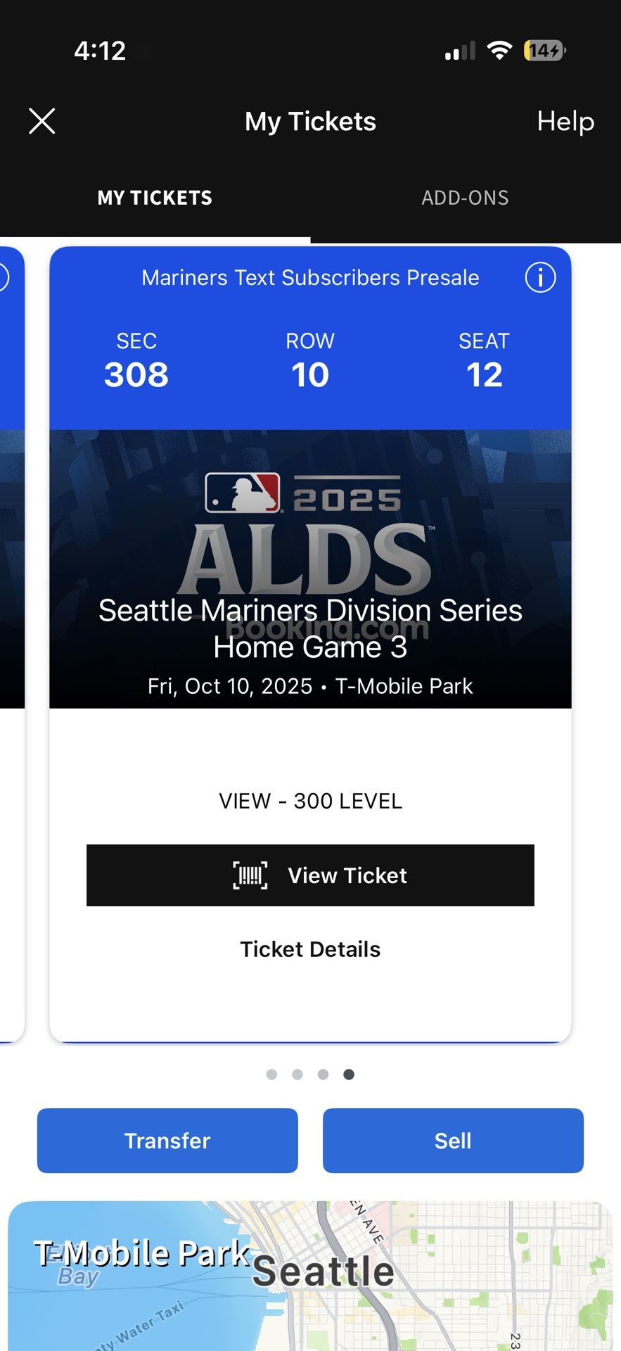 ALDS Game 5 - 2 Tickets