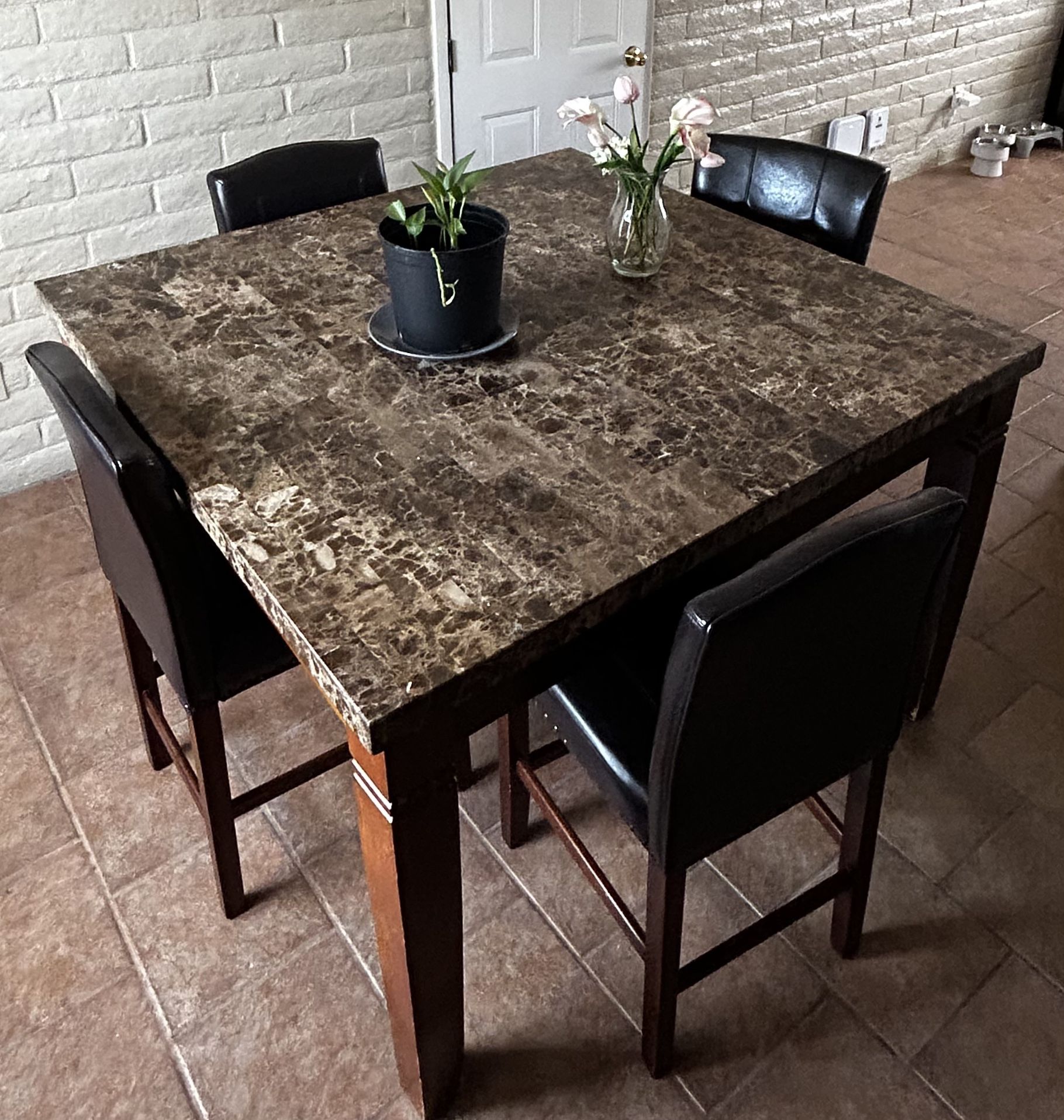 marble dining set