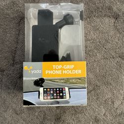 Black Yada Top-Grip Phone Holder Windshield Mount, Adjustable, Non-Slip 