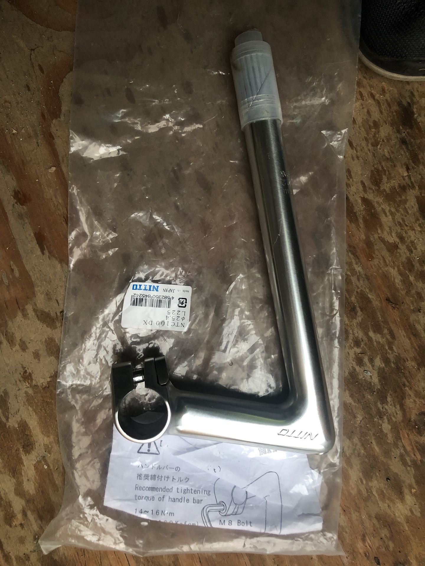 Nitto NTC- DX Techno mic Deluxe 225 Long Quill Stem