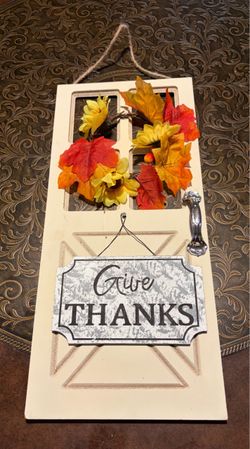 Fall Thanksgiving Door Wall Hanging Decor. Read description 1st