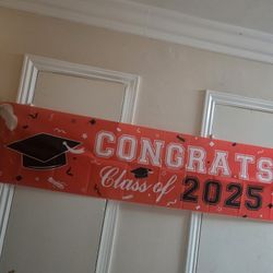 Graduation Banner and 5pcs Banner Decorations 