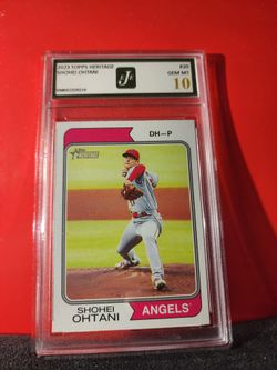 2023 TOPPS HERITAGE #20 SHOHEI OHTANI  EJE 10 GEM MT