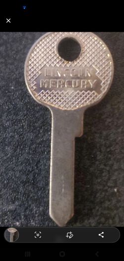Rare Original Lincoln Mercury Key Blank Trunk / Gb H9 1125g 1(contact info removed)