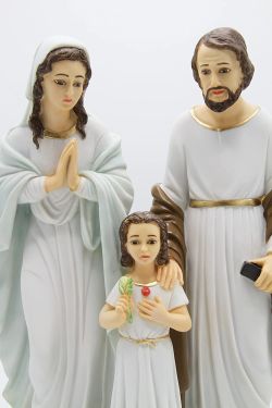 13" Holy Family Saint Joseph Mary Jesus Statue Made in Italy