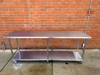 GSW USA WT-P2496 All Stainless Steel Work Table, 96"W x 24"D 