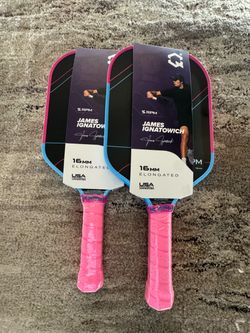 BUNDLE* RPM Pickleball Q2 16mm Elongated Pickleball Paddle Cotton Candy Limited Edition