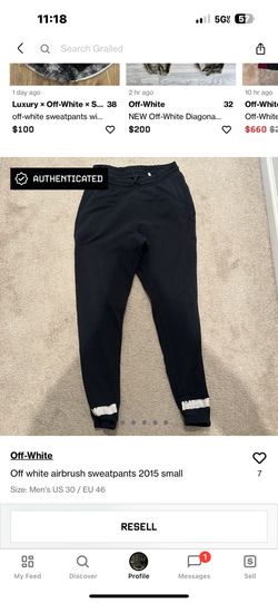 Off White Sweats frm 2015 szn drop ( S )
