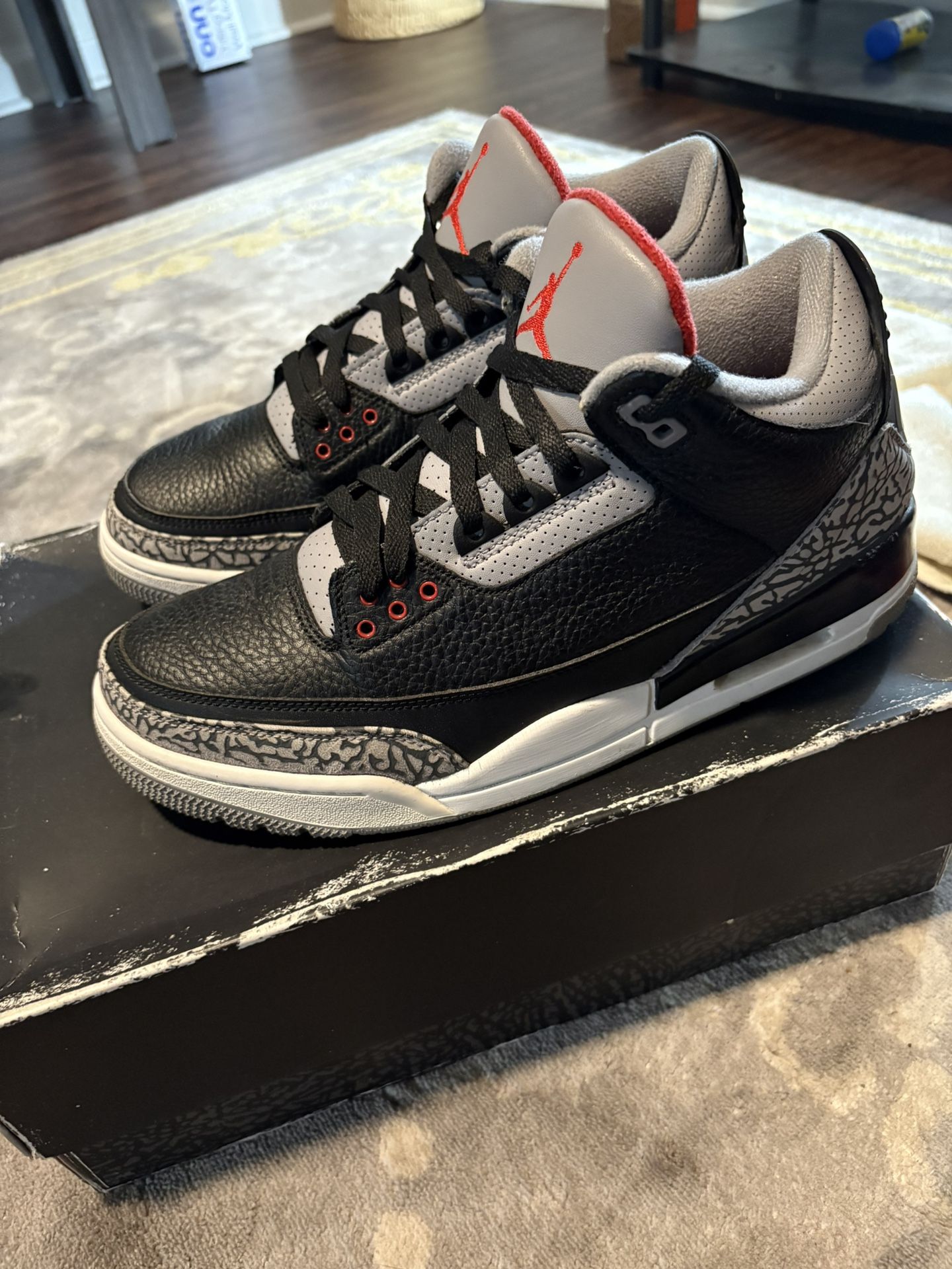 2018 Air Jordan Retro 3 ‘black Cement’