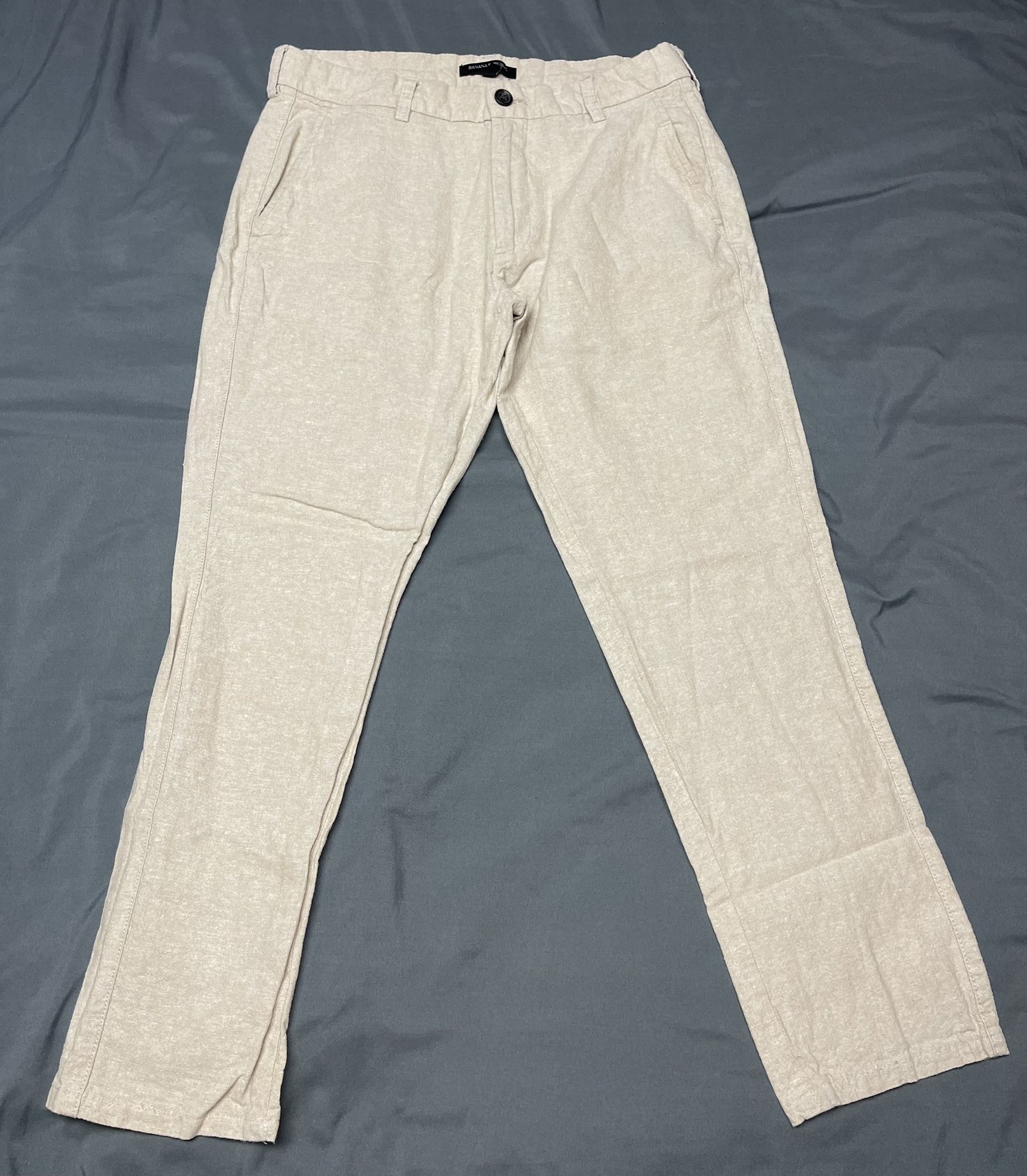 Men’s Banana Republic Linen Blend Pants - Size 31x26