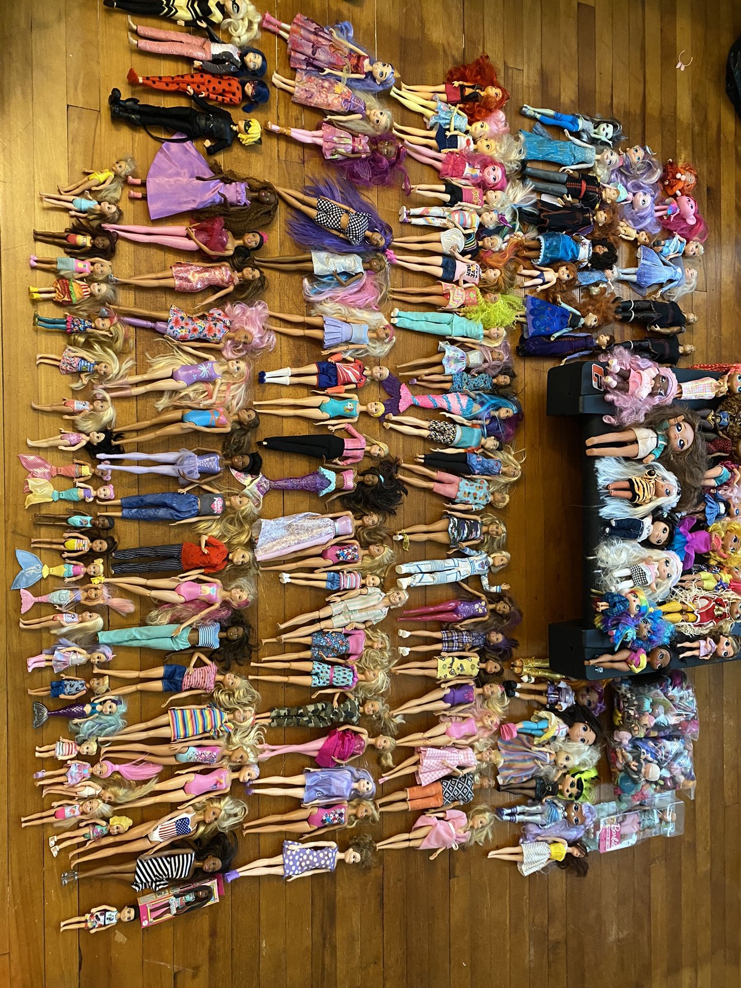 Huge Barbie Dolls Lot Other Dolls Included Over 40 Pounds
