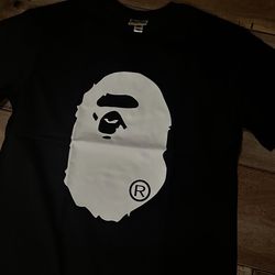 Black & white bape shirt