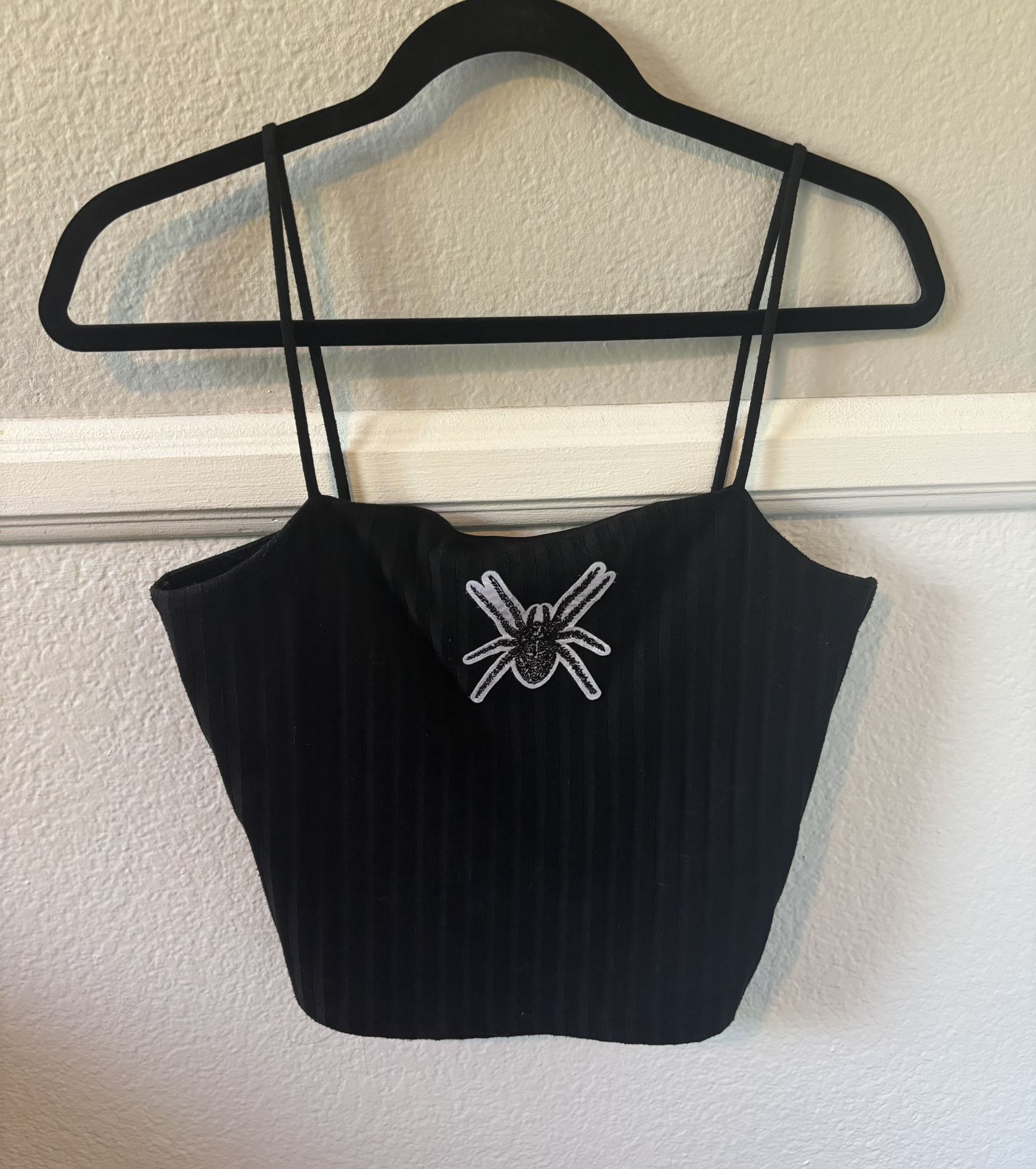Spider Patch Crop Top