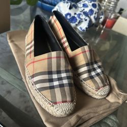 Burberry Check Mews Espadrilles