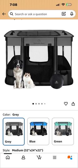 romantic bear portable pet playpen new