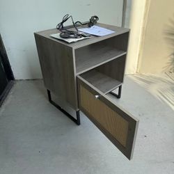 Brand New Night Stand End Table With Electrical Outlets Side Table