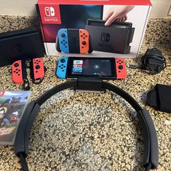 Nintendo Switch With 4 Joycons And Ring Fit