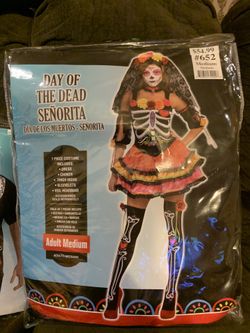 Disfraz Día de los muertos señorita