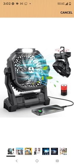 Rechargeable portable fan (new)