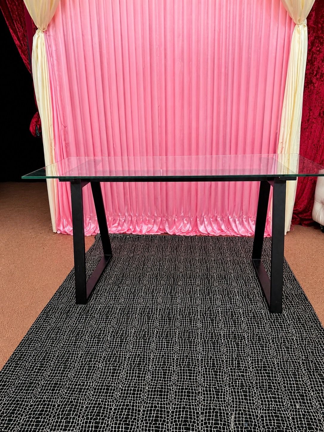 Glass desk