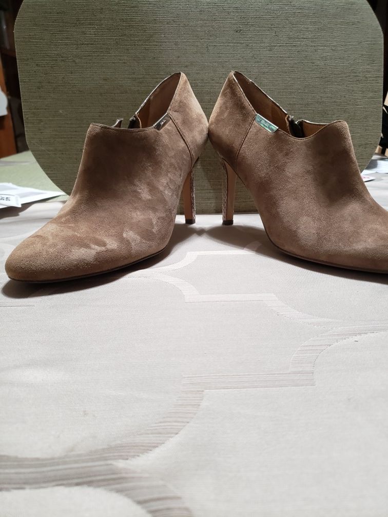 Taupe Coach Seneca booties - size 10
