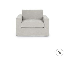 Article Whistle Gray Slipcover Lounge Chair