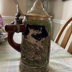 Vintage Musical Beer Stein 