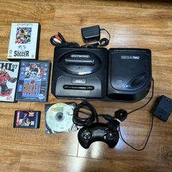 SEGA CD MODEL 2 With sega Genesis 2 
