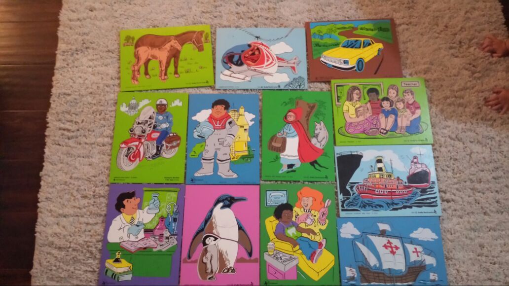 12 Judy Instructo Vintage Puzzles.