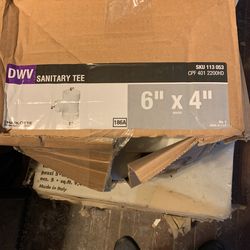 6X6X4” Sanitary Tee Connectors
