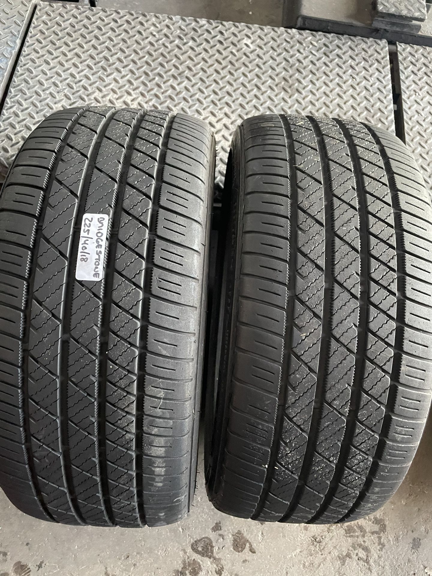 2 Used 22540R18 Bridgestone Potenza Run flat Tires For $120 for The Pair Picked Up Or $150 Installed And Balanced .  Texas Extreme Tire Co 1305 Presto