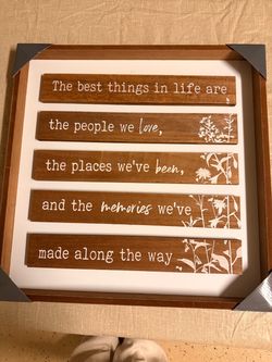 Home decor with family motto